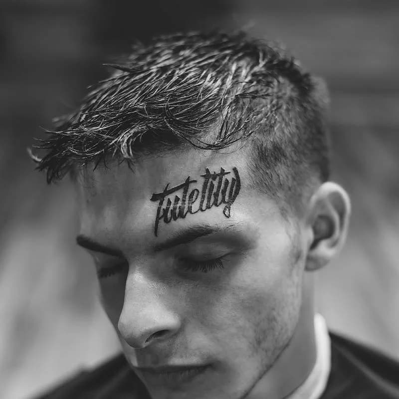 Barber at work